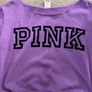 PINK  off shoulder sweater